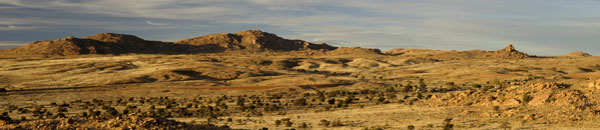 Wonderful semi desert landscape around Aus