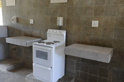 cooker at ai ais camp site namibia