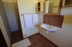 Bathroom at canon roadhouse namibia