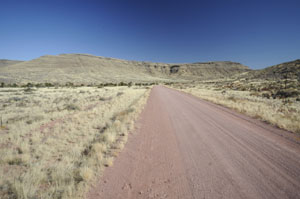 Gravel road Namibia