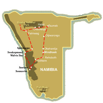 Highlights of Namibia Tour
