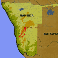 Map of Sossusvlei  Safari