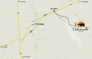Map of Uukwaluudhi Safari Lodge