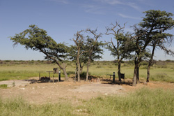 Bush camping in the Kalahari Namibia