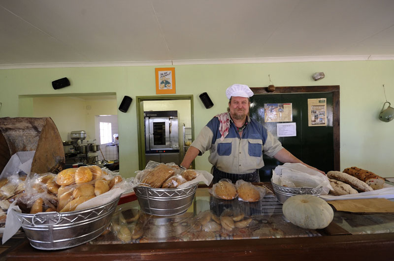 Moose the chef making great food at Solitaire Namibia