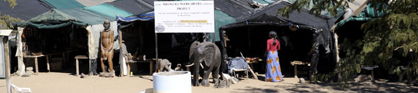 Good place for wood carvings is Okahandja craft market