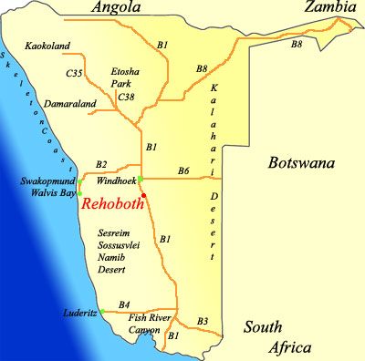 map of Keetmanshoop Namibia